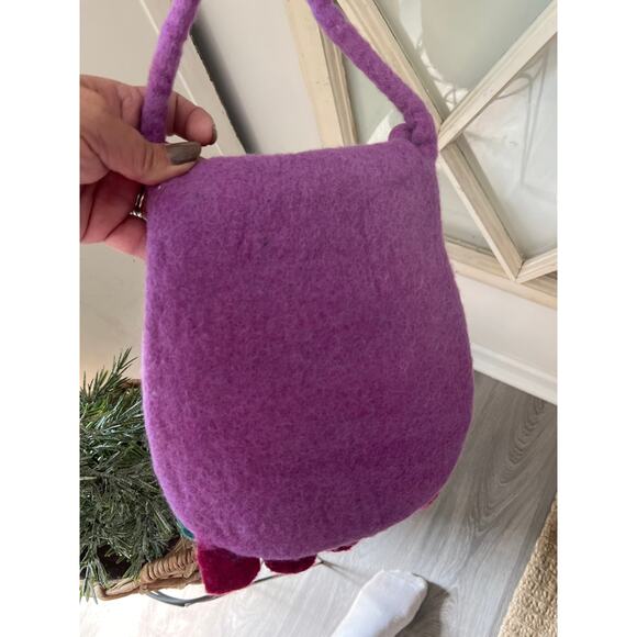Felted wool owl bag purse - Picture 3 of 5